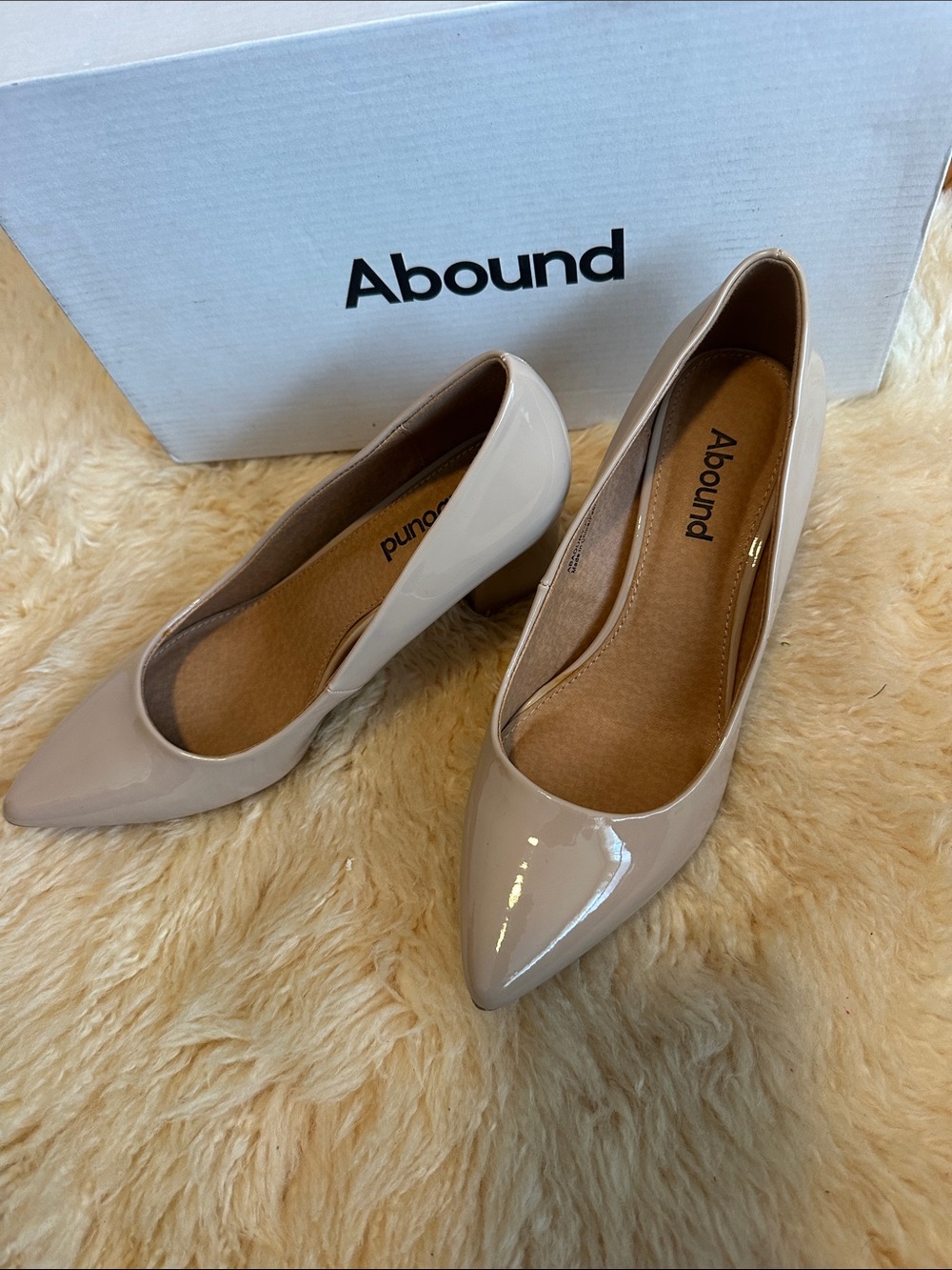 Abound Women's Nude Patent Pointed-Toe Pumps